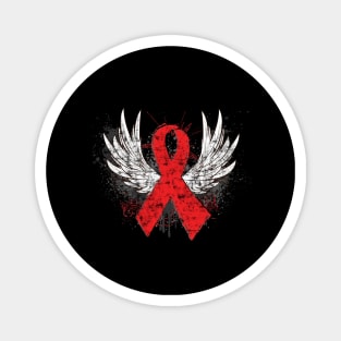 Winged Red Ribbon - World AIDS Day Magnet